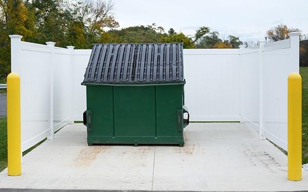 commercial dumpsters offer a series of size options for their services